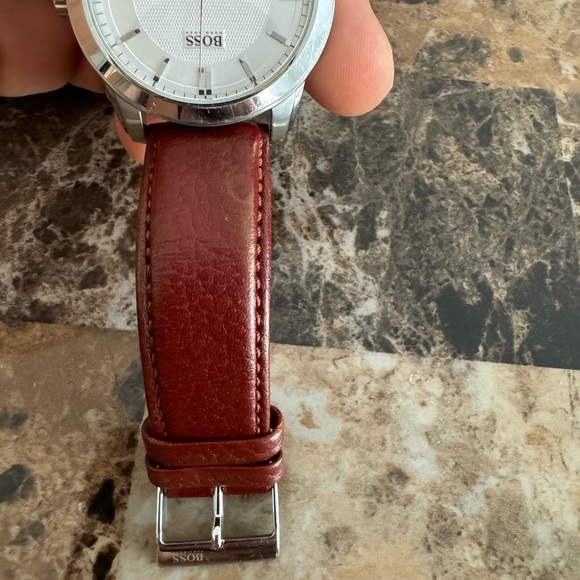 Hugo Boss Classic Silver Colored/ Leather 44mm - Picture 8 of 8